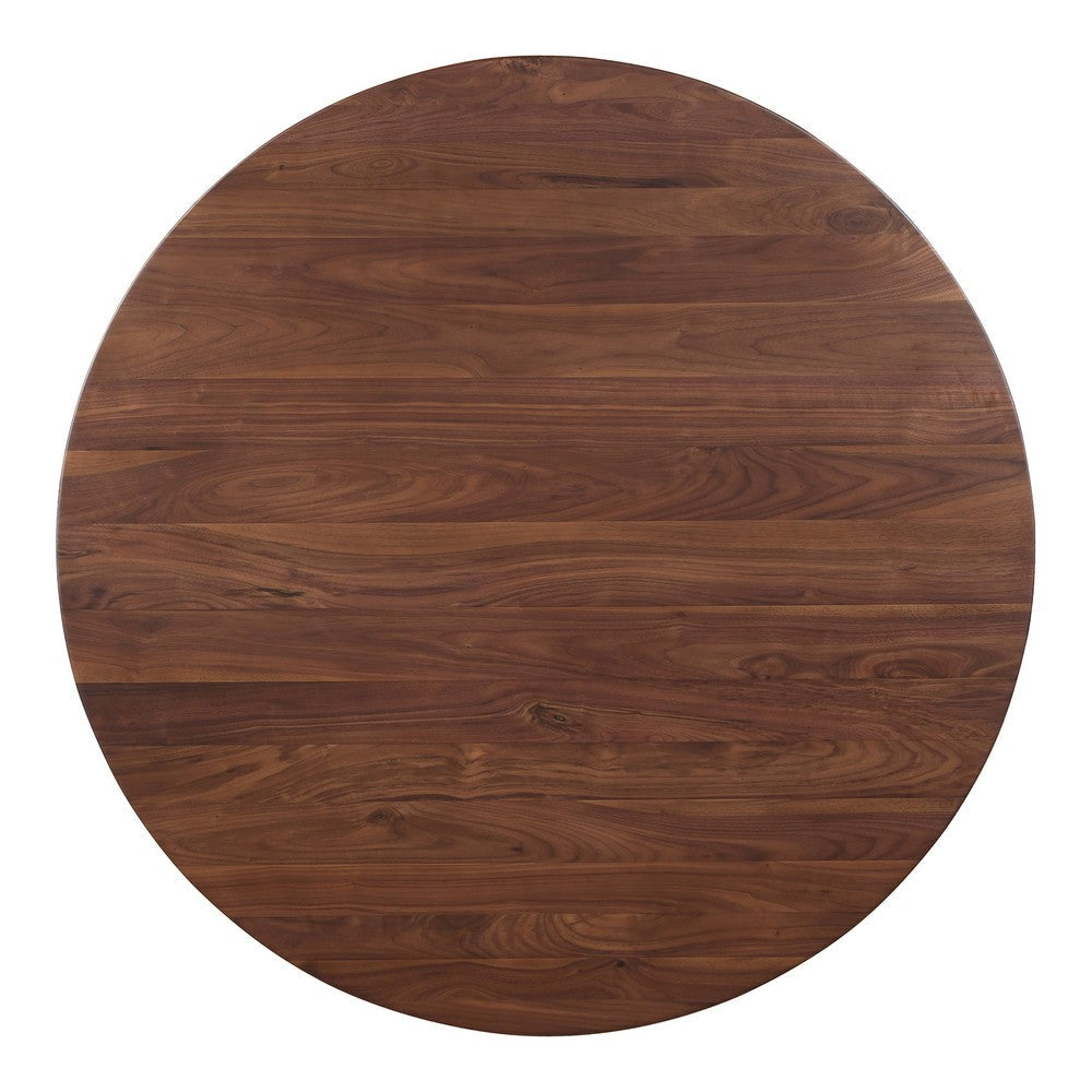 Silas Round Dining Table Walnut Brown MCN-BC-1100-24-0