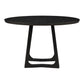 Silas Round Dining Table Black Ash