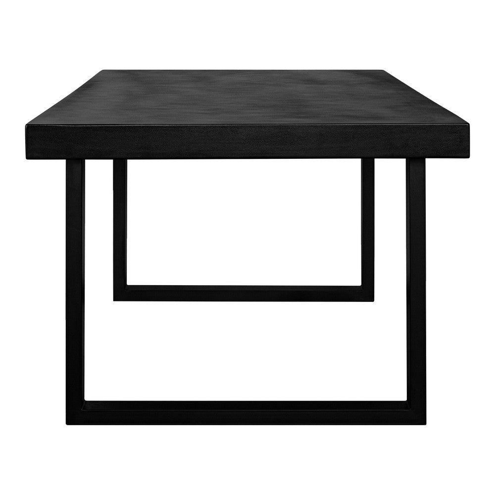 Jedrik Large Outdoor Dining Table Black