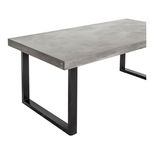 Jedrik Large Outdoor Dining Table Dark Grey