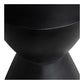 Hourglass Outdoor Stool Black