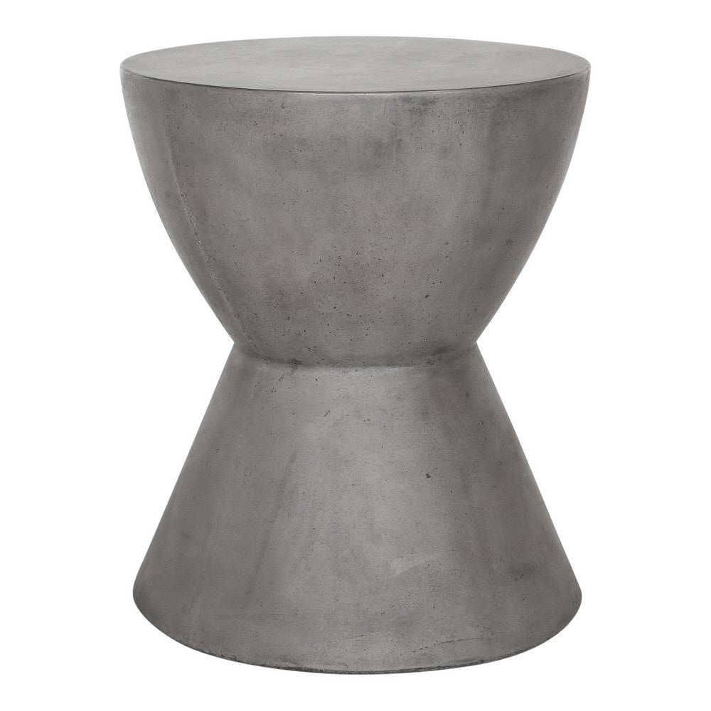 Hourglass Outdoor Stool Dark Grey