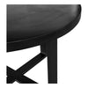 Jedrik Round Outdoor Dining Table Black