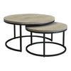 Drey Round Nesting Coffee Tables Grey Set Of Two MCN-BV-1011-15