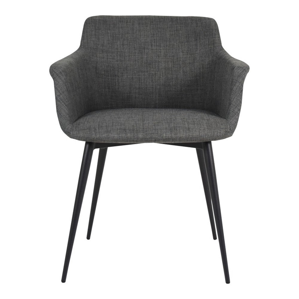 Ronda Arm Chair Dark Grey - Set Of Two