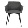 Ronda Arm Chair Dark Grey - Set Of Two