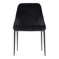 Sedona Dining Chair Shadowed Black Velvet - Set Of Two MCN-EJ-1034-02