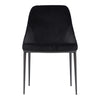 Sedona Dining Chair Shadowed Black Velvet - Set Of Two MCN-EJ-1034-02