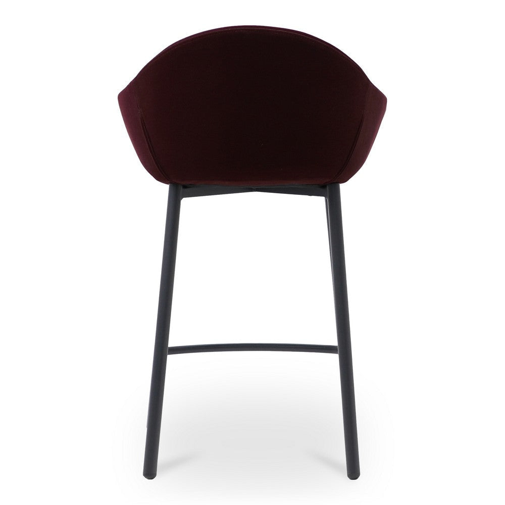 Emily Counter Stool Wine Velvet MCN-EJ-1046-38