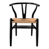 Ventana Dining Chair Black And Natural - Set Of Two