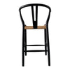 Ventana Counter Stool Black and Natural MCN-FG-1018-37