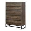 Elena 5 Drawer Chest Brown