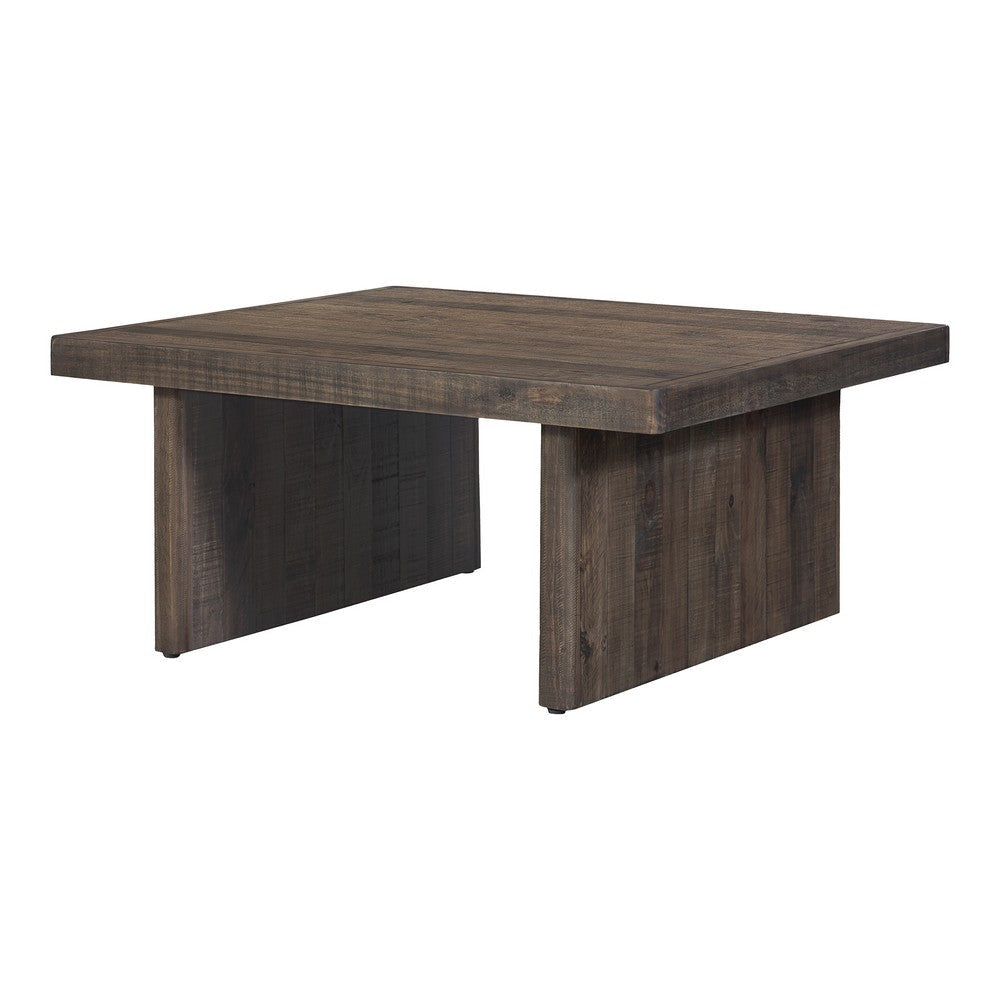 Monterey Square Coffee Table Aged Brown