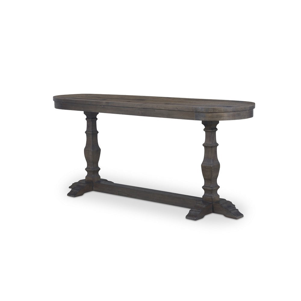 Georgia Console Table Aged Brown