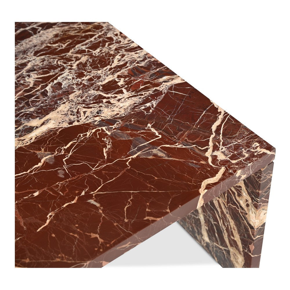 Rosa Coffee Table Rosso Levnato Marble MCN-GZ-1182-06-0