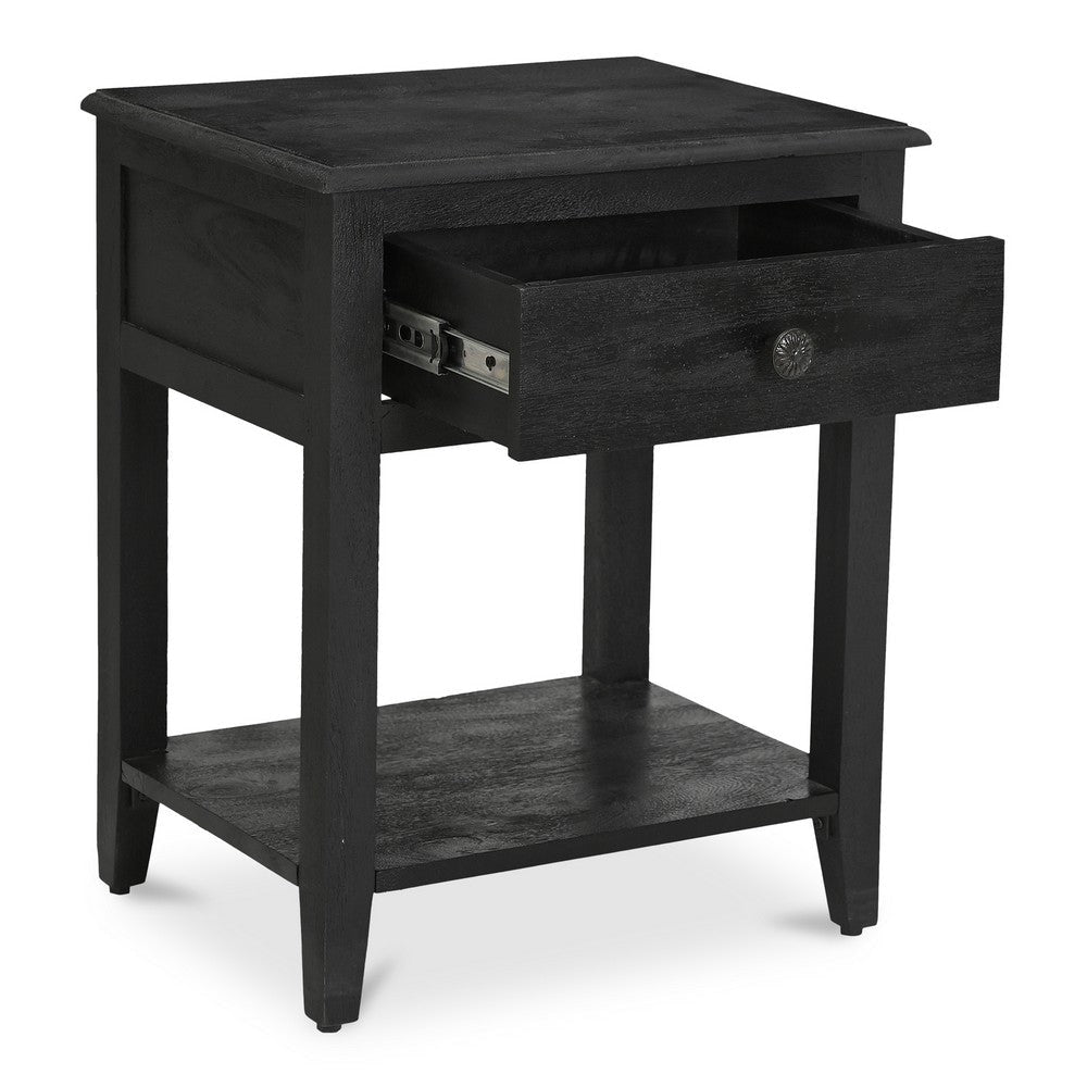 Corrine Nightstand Antique Black