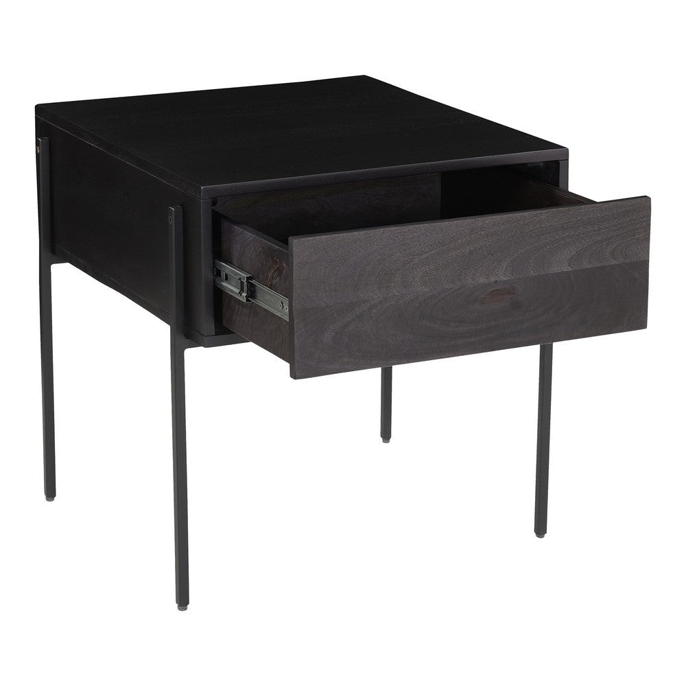 Tobin Side Table Charcoal Grey