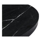 Tower Dining Table Black Marble