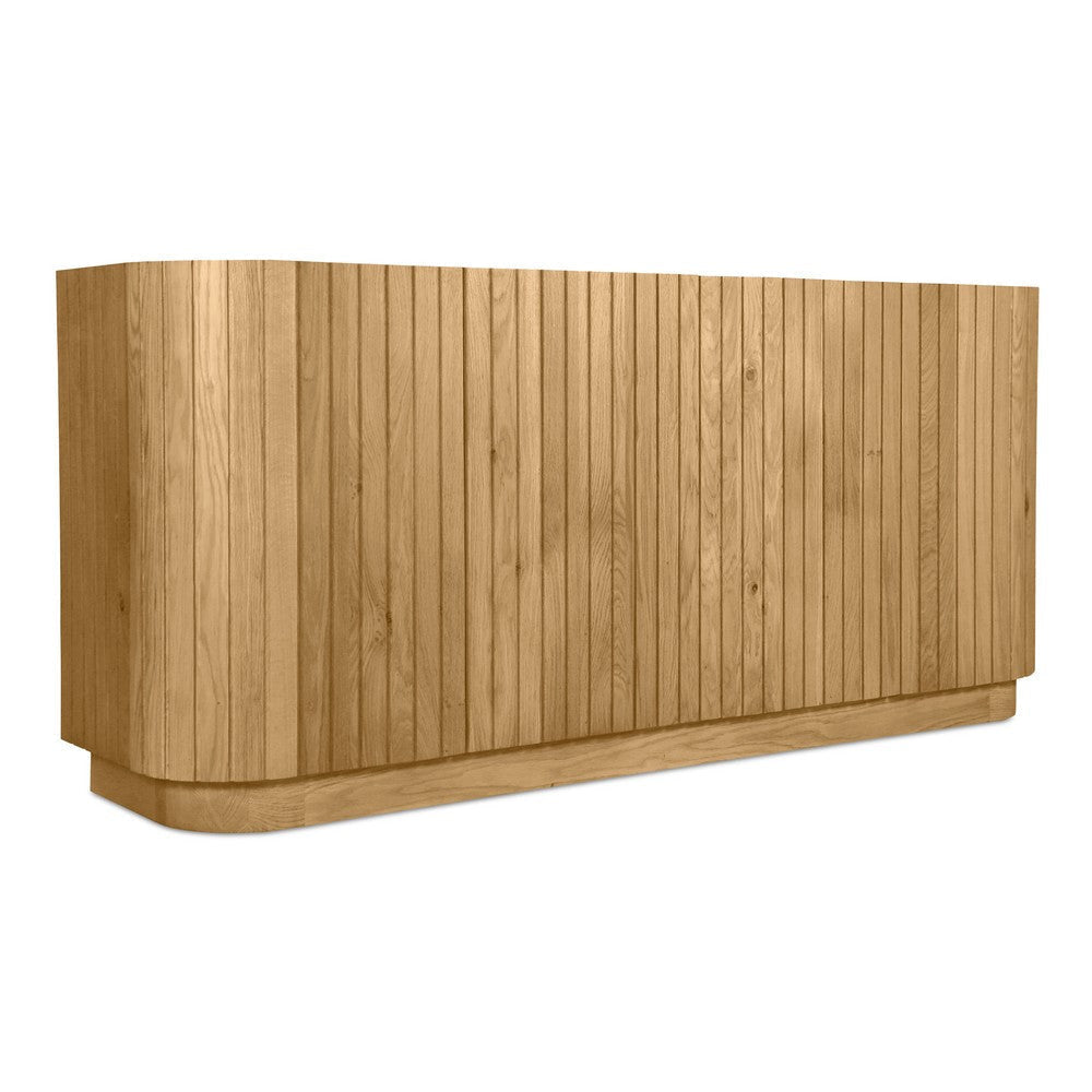 Povera 4 Door Sideboard Natural Oak