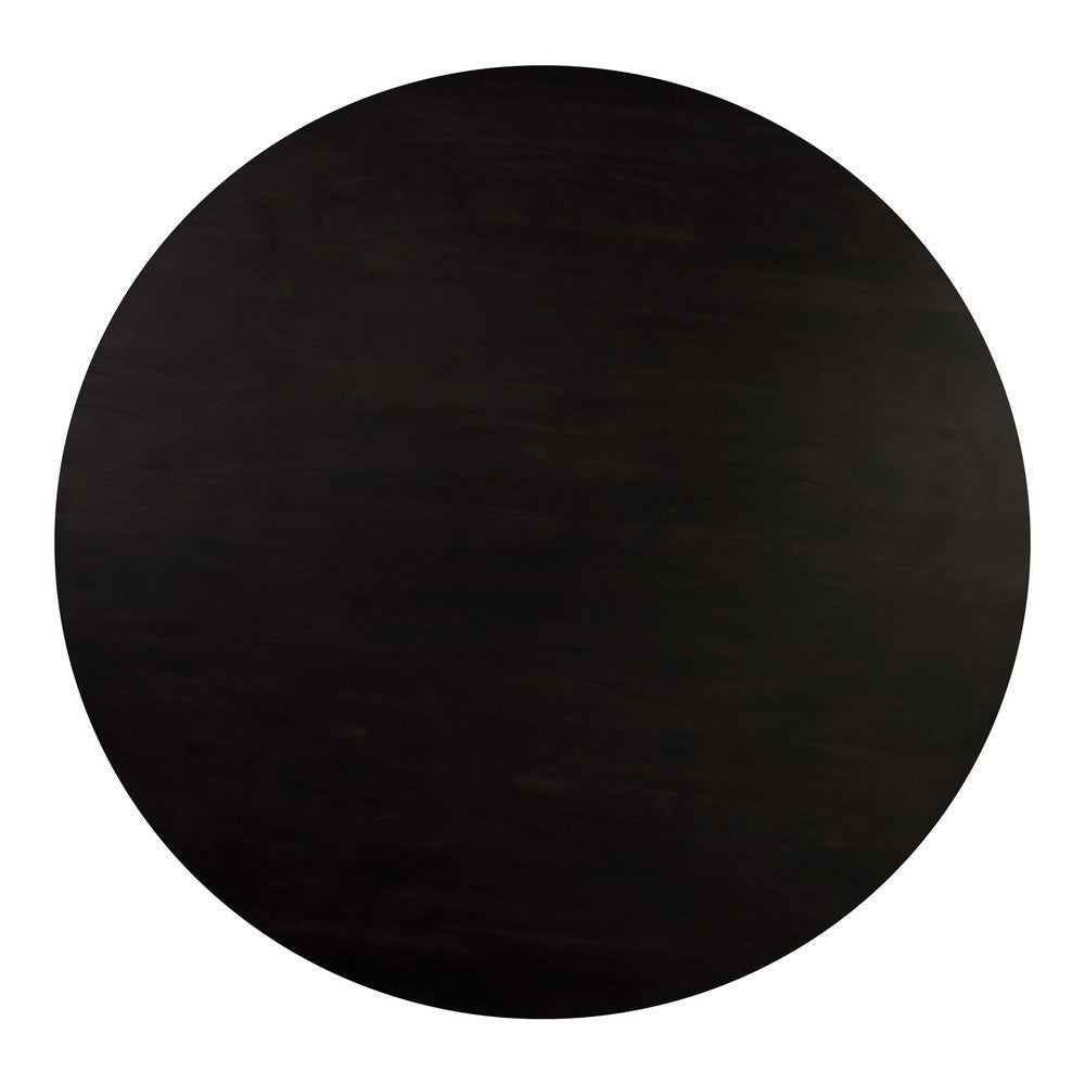 Povera Round Dining Table Black