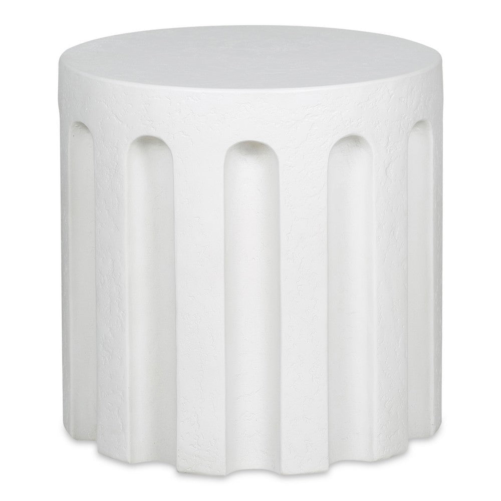 Eris Outdoor Accent Table White MCN-JK-1013-18