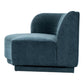 Yoon Chaise Left Nightshade Blue