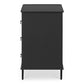 Reagan 3 Drawer Nightstand Black