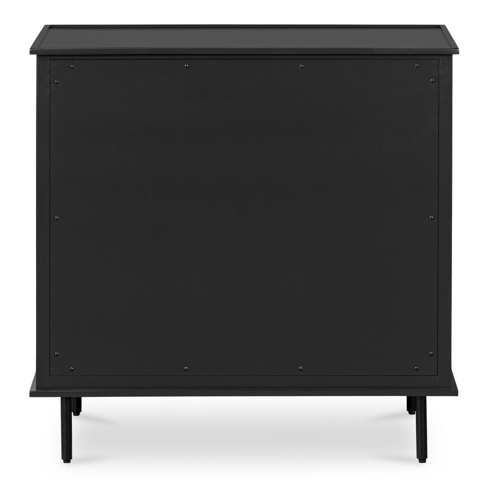 Reagan 3 Drawer Nightstand Black MCN-JU-1007-02