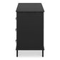 Reagan 6 Drawer Dresser Black