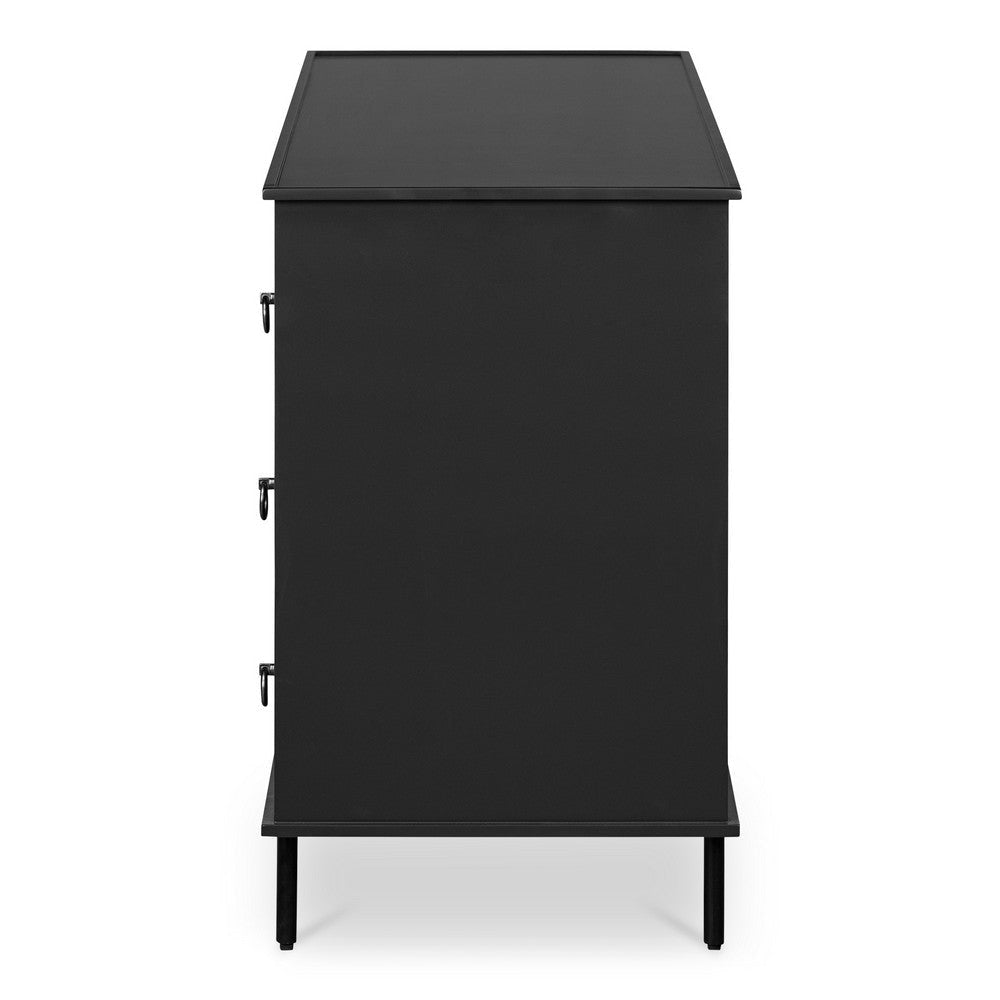 Reagan 6 Drawer Dresser Black