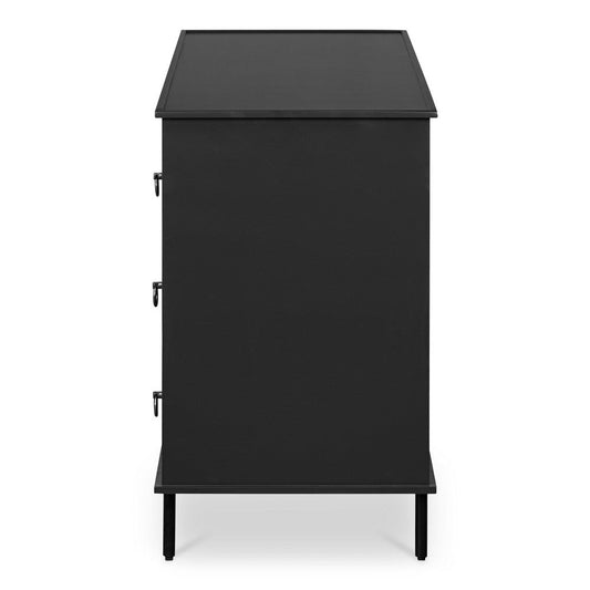 Reagan 6 Drawer Dresser Black