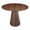 Otago Oval Dining Table Walnut Brown