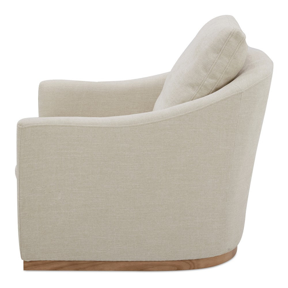 Linden Swivel Chair Soft Beige