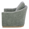 Linden Swivel Chair Slated Moss