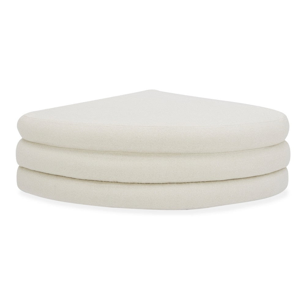 Lowtide Curved Ottoman Warm White