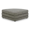 Lowtide Curved Ottoman Stone Tweed