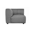 Lyric Right Arm Chair Grey