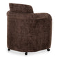 Mesto Rolling Dining Chair Dark Brown MCN-OA-1035-20