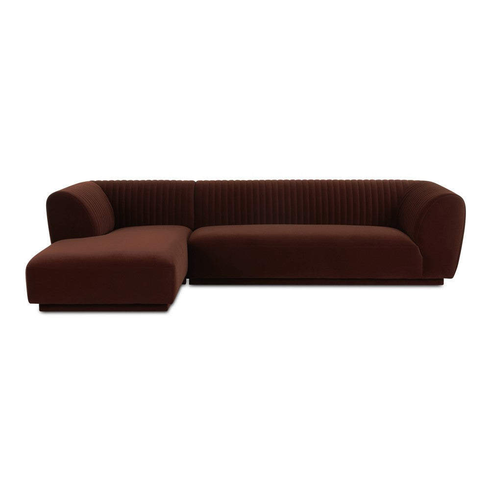 Zandro Left Sectional Warm Brown