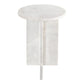 Grace Accent Table White Marble