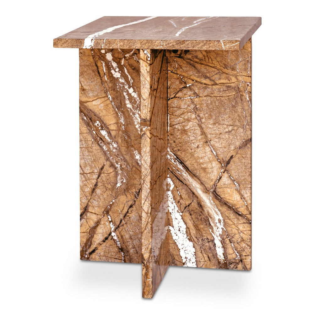 Blair Accent Table Golden Forest Marble MCN-PJ-1024-32