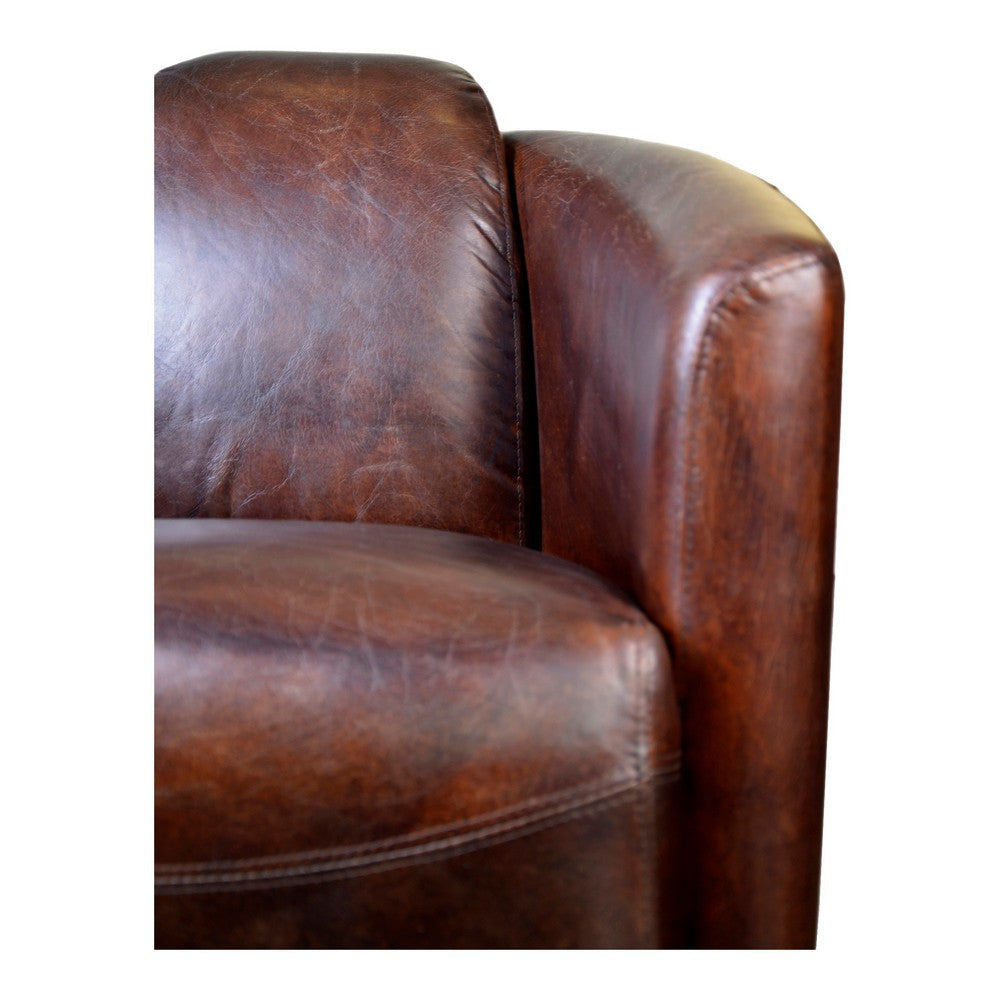 Salzburg Club Chair Dark Brown Leather MCN-PK-1000-20