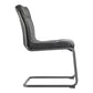 Ansel Dining Chair Onyx Black Leather - Set Of Two MCN-PK-1043-02