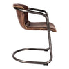 Benedict Dining Chair Grazed Brown Leather - Set Of Two MCN-PK-1048-03