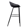 Piazza Outdoor Barstool Black - Set Of Two MCN-QX-1004-02