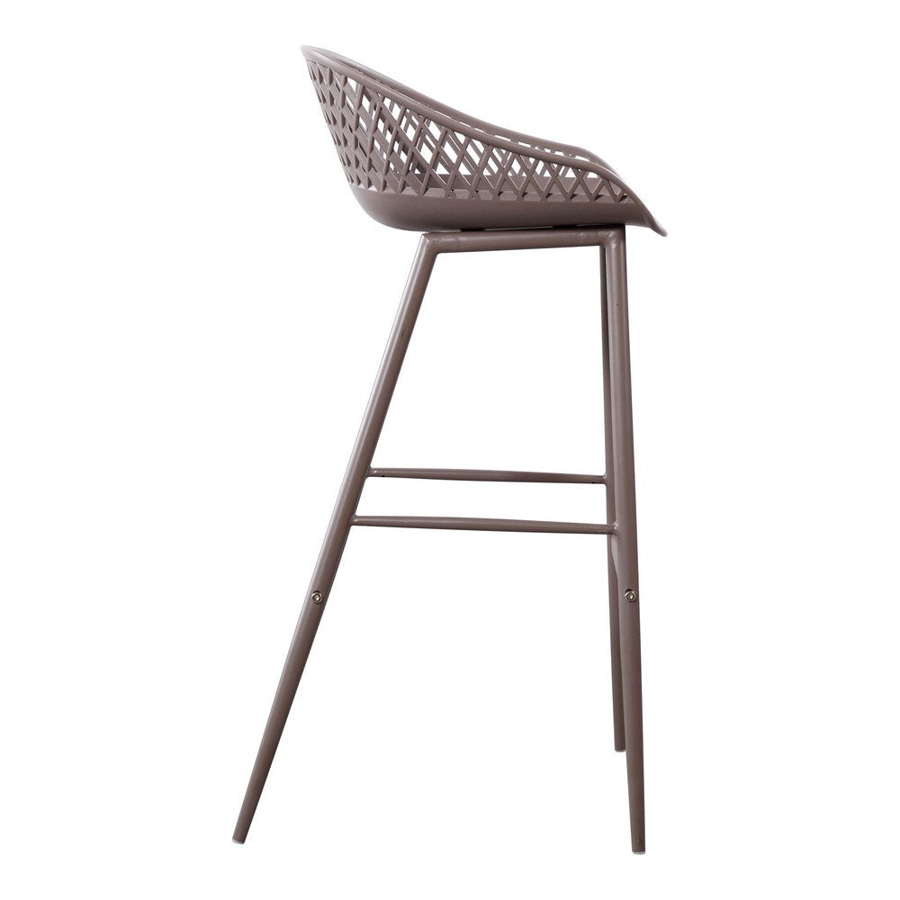 Piazza Outdoor Barstool Grey - Set Of Two MCN-QX-1004-15