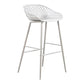 Piazza Outdoor Barstool White - Set Of Two MCN-QX-1004-18