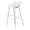 Piazza Outdoor Barstool White - Set Of Two MCN-QX-1004-18