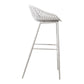 Piazza Outdoor Barstool White - Set Of Two MCN-QX-1004-18