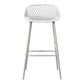 Piazza Outdoor Barstool White - Set Of Two